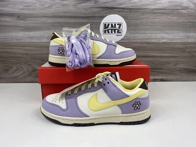 **Nike Dunk Low PRM 'Lilac Bloom' vela amarilla blanca | FB7910 500 para mujer Foto 1 de 4