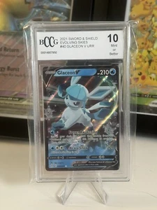 Glaceon V Evolving Skies BCCG 10 GEM MINT or Better Card - Bild 1 von 2