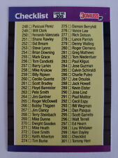 1989 Donruss Base Checklist No 248 To 357 Baseball Card #300