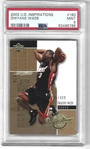 2002 Upper Deck Ud Inspirations Dwyane Wade 226/499 RC Card #160 PSA 9 CENTERED - Bild 1 von 2