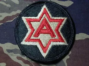 6th US Army Color Shoulder Patch White Back - Bild 1 von 2