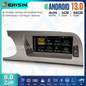 8.8" 64GB Android 13 Autoradio GPS Navi für Audi A4/S4/RS4 CarPlay DAB+Wifi DSP - Bild 1 von 23