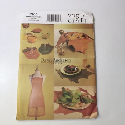 Vogue 7160 Fall Table Top Runner Placemat Basket Liner Napkin Coaster Apron - Image 1 of 3