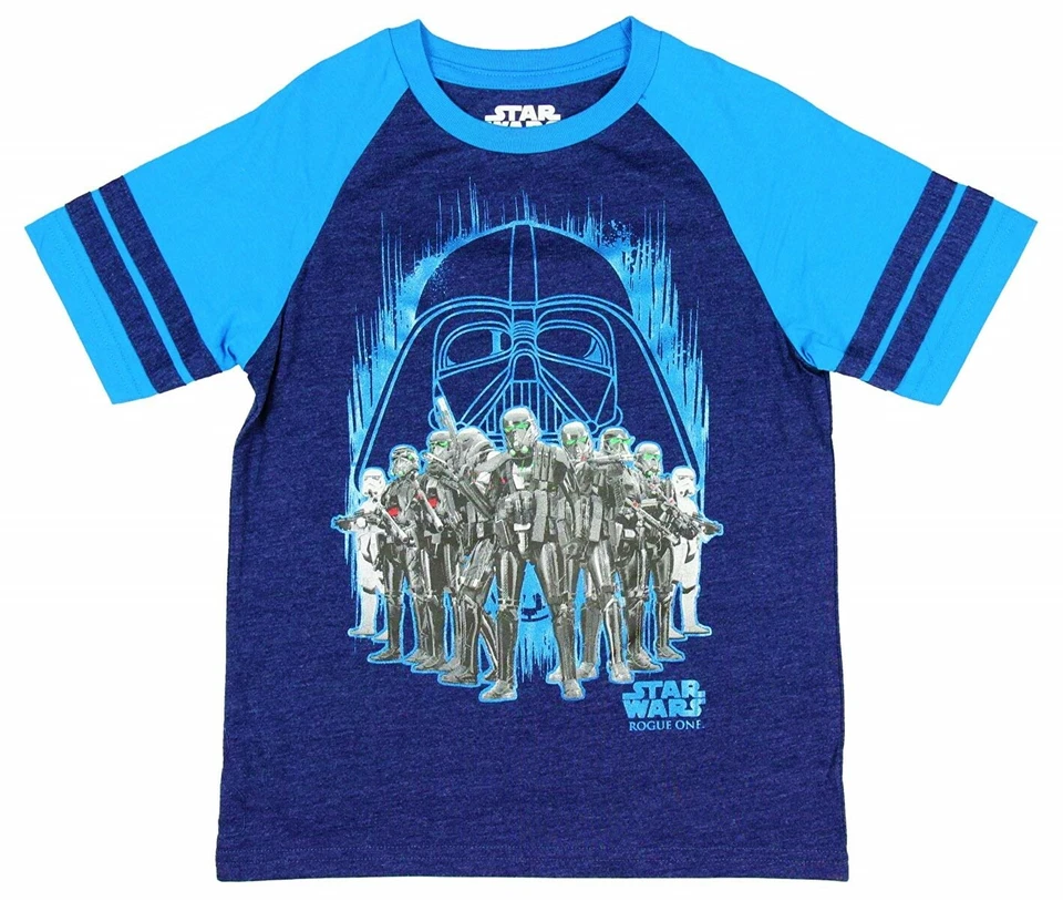 STAR WARS DARTH VADER Rogue One Comfort Tee T-Shirt Blue NWT Boys Size 6-7  $18 - Image 1 of 1