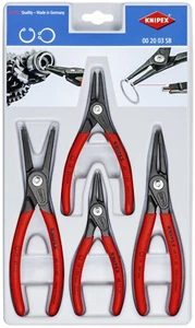 Knipex Precision Circlip Snap Ring Pliers Set 4 Piece 00 20 03 SB - Picture 1 of 2