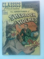 1947 SHERLOCK HOLMES CLASSIC COMICS #33 2nd Edition HRN #53 VG