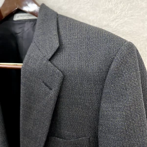 Hickey Freeman Herren Sport Mantel 42R grau strukturiert gewebte Wolle 2 Knopf Anzug Jacke - Bild 1 von 8