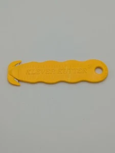 Klever Kutter *Qty. 1* Yellow Safety Box Cutter Disposable 4 3/4” Length - Picture 1 of 2