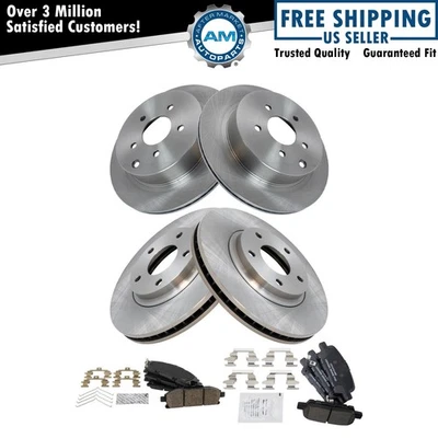 Brake Pad & Rotor Kit Ceramic Fits 2011-2016 Nissan Quest - Image 1 of 4