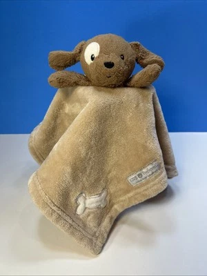 Manta de seguridad para bebés Lovey preferida para niños felpa marrón tostado cachorro perro hueso Foto 1 de 4