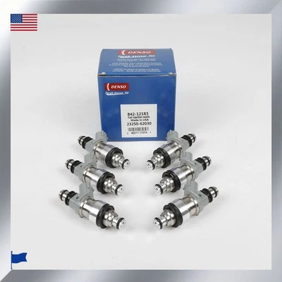 Inyectores de combustible Denso 6 piezas para Toyota 4Runner 1996-1998 3,4 L V6 NUEVO 23250-62030 Foto 1 de 4