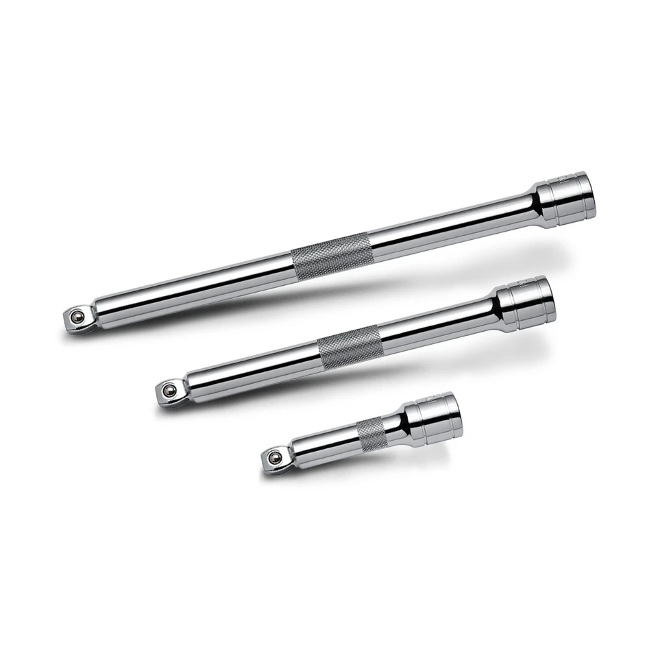 Powerbuilt 3 Piece 3/8 in. Dr. Socket Extension Bar Set - Wobble Tip - 640857 - Image 1 of 4