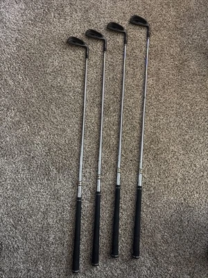 Cleveland TA5 Gunmetal Irons 3 6 7 & 8 Stiff Steel Shafts Golf Mens RH READ DESC - Image 1 of 4