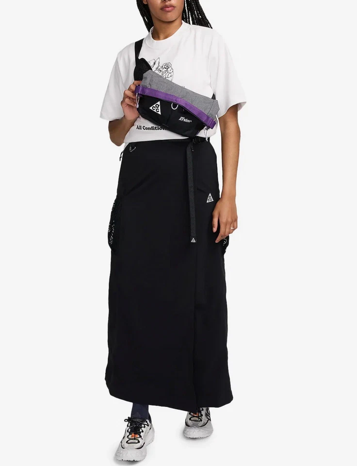 Nike ACG Snowgrass UV Protection Skirt Women's Small Black FV7321-010