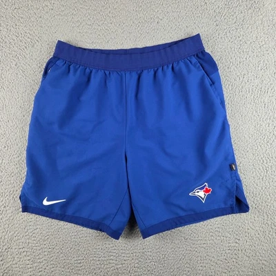 Pantalones Cortos Toronto Blue Jays Para Hombres L Azul MLB Béisbol Nike Dri-Fit Foto 1 de 4