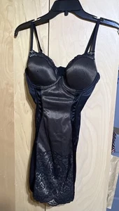 Womens Luleh Lace Black Body Shapewear Molded Cups Size 34C - Picture 1 of 4