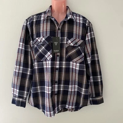 Guess USA Button Up Long Sleeve Dress Shirt Mens Size XXL Slim Fit New With Tags - Image 1 of 4