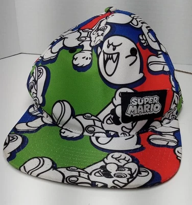 超级马里奥尺寸青年帽马里奥、Yoshi 和 Boo 红色、绿色、白色和蓝色 — 第 1/4 张图片