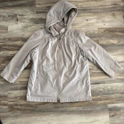 Chaqueta con Capucha Vintage London Niebla Beige Talla 10 Reg Thinsulate Forrada 3M Foto 1 de 4