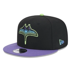 Men's New Era Black Tampa Bay Rays 2024 City Connect 9FIFTY Snapback Hat - Picture 1 of 6