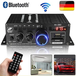 Bluetooth Mini Power Audio Verstärker mit Fernbedienung HiFi Stereo Bass - Bild 1 von 24