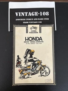 Clymer Honda Service Repair Handbook 50-90cc Singles 1963-1974 - Picture 1 of 5