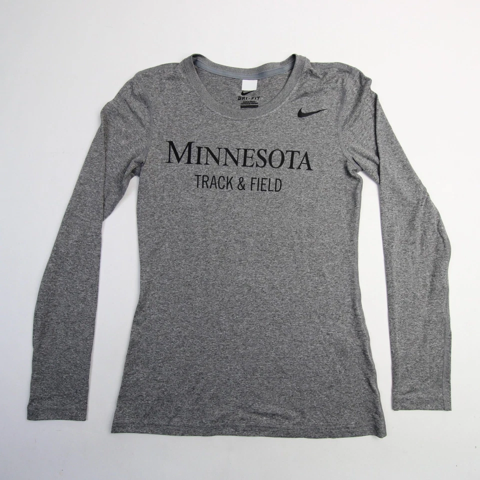 Minnesota Golden Gophers Nike Dri-Fit Long Sleeve Shirt Women's Gray Used - Image 1 of 4