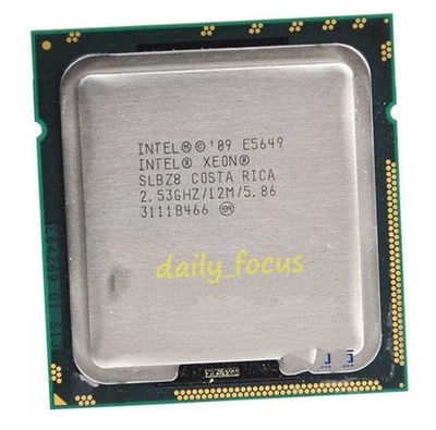 Intel Xeon E5649 2.53 GHz LGA1366 6 cores SLBZ8 12 threads CPU Processor 12 MB - Image 1 of 3