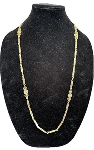 The Limited Necklace Metal Goldtone ~34 Inch Length oct25 - Picture 1 of 19