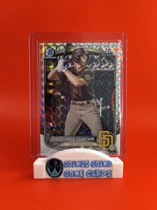 KALE FOUNTAIN 2025 BOWMAN CHROME 1ST GEOMETRIC REFRACTOR /499 - Picture 1 of 2