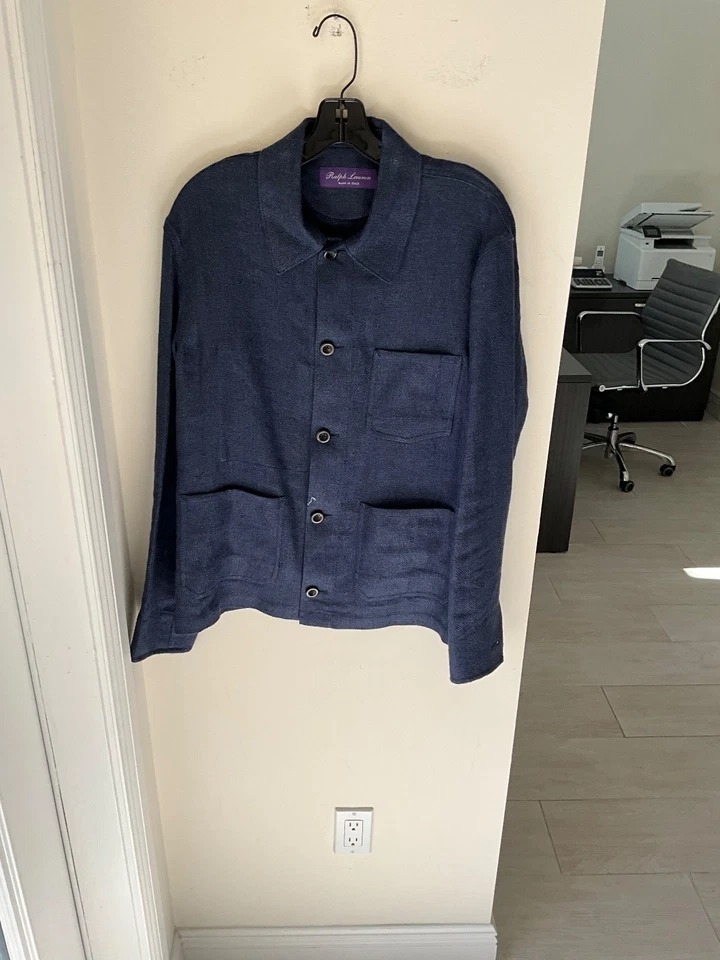 CHAQUETA PÚRPURA ETIQUETA DE RALPH LAUREN PARA HOMBRE NUEVA SIN ETIQUETAS TALLA 38 VENTA AL POR MENOR 2495,00 AZUL MARINO Foto 1 de 1