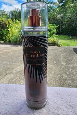 NUEVO BATH AND BODY WORKS COCO PARADISE BODY MIST 8 FL OZ SPRAY FRAGANCIA FINA  Foto 1 de 3