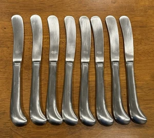 Stainless By Present Mount Vernon Japan Lot Of 8 Butter Knives Vintage - Picture 1 of 3