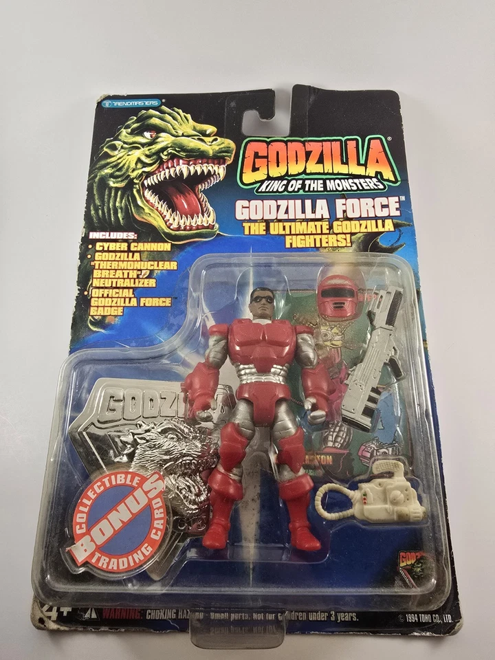 Figura de acción Godzilla Force 1994 David Easton tarjeta coleccionable - nueva en caja  Foto 1 de 4