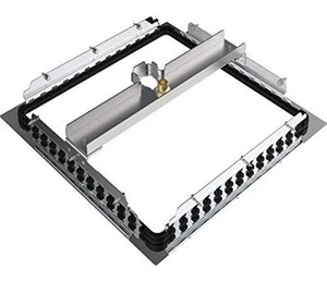 Speakman VS-127-MB - Brida de montaje en techo negro mate para ducha de lluvia de 15” - Imagen 1 de 4