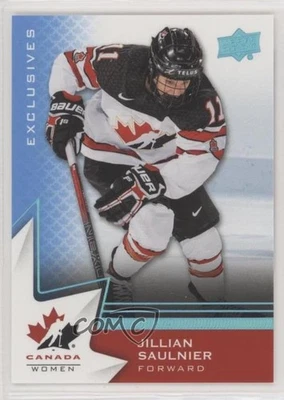 2020-21 Upper Deck Team Canada Juniors Women's WC Blue Jillian Saulnier #54 - Image 1 of 2