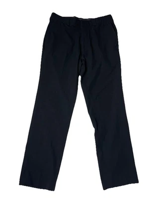 Precioso! Pantalones de vestir George frente plano para hombre 30x30 pierna recta poli/rayón LKN Foto 1 de 4
