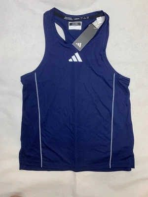 Camiseta sin mangas Adidas utilitaria para mujer S azul marino sin mangas pista de correr Foto 1 de 2