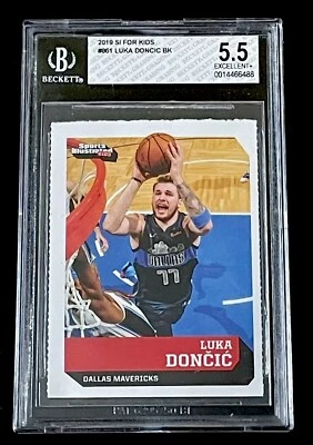 LUKA DONCIC ROOKIE 2019 SI for Kids Sports Illustrated Dallas Mavericks BGS 5.5 - Image 1 of 2