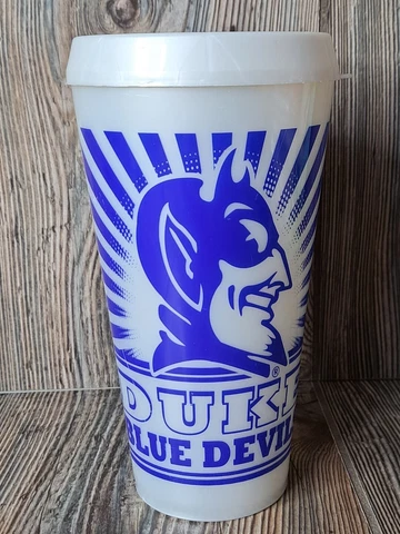 Thermo Serv Duke Blue Devils USA Team Spirit white and blue tumbler cup Cover