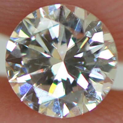 Diamante suelto de forma redonda certificado natural mejorado blanco 0,50 quilates F VS1 Foto 1 de 4