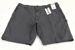 Men's Wrangler Cargo Carpenter Shorts-40W x 10.5"inseam-color Granite-relaxed - Picture 1 of 16