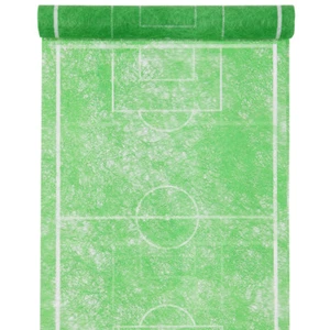 (2,59 €/m) Tischläufer Fußballfeld 30 cm x 5 m Dekostoff Mottoparty Fußballparty - Bild 1 von 2