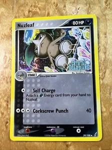 Nuzleaf 39 100 Reverse Holo EX Crystal Guardians Stamped NM LP - Picture 1 of 3