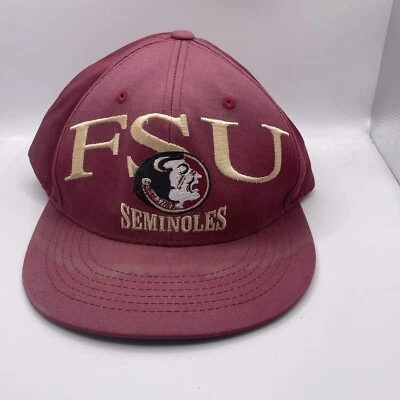 FSU FLORIDA STATE UNIVERSITY Top Of The World SnapBack BORDADO ROJO Foto 1 de 4