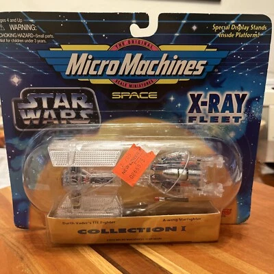 MICRO MÁQUINAS STAR WARS FLOTA DE RAYOS X DARTH VADERS TIE FIGHTER Y LUCHADOR ALA A Foto 1 de 4