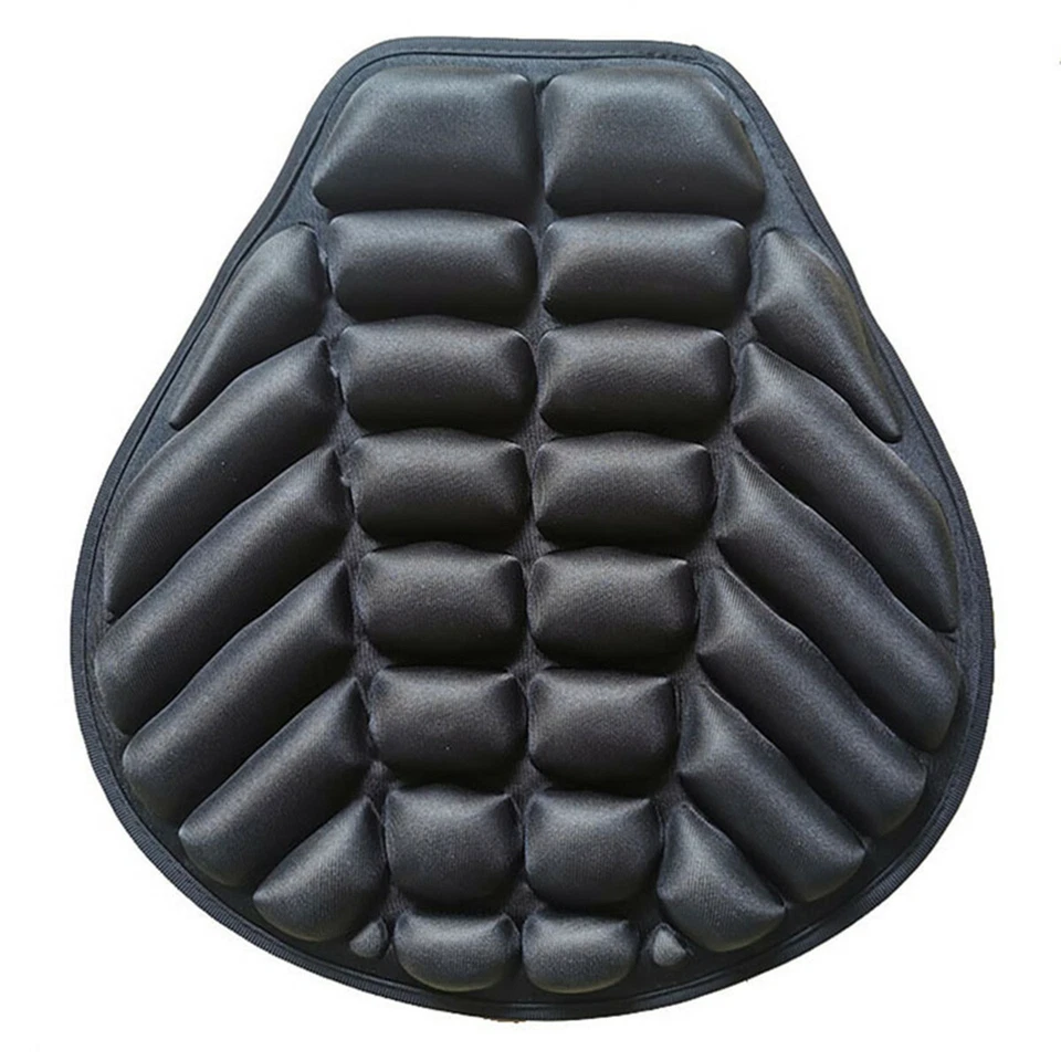 Black Lycra Comfort Gel Seat Cushion Cover Shock Absorb Pad Fits For Motorcycle — 第 1/4 张图片