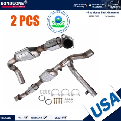Convertidores catalíticos para Ford F-150 F-250 5,4 L 4x4 1999 2000 2001 2002 2003 EPA Foto 1 de 4