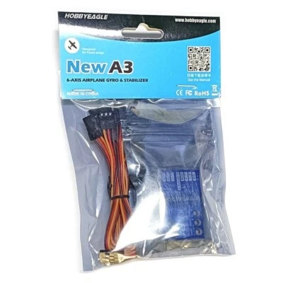 HobbyEagle A3 V2 3 assi RC aereo giroscopio ad ala fissa regolatore di volo - Immagine 1 di 4