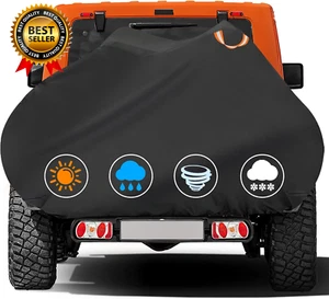 Bike Cover for Transport 2 Bikes Waterproof Heavy Duty Outdoor Rear Rack Storage - Picture 1 of 12